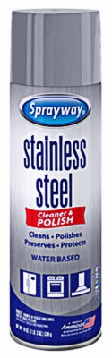 SPRAYWAY Plz Aeroscience SW148R Stainless Steel Cleaner Polish 15 Oz