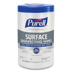GOJO Gojo GOJ934206CT Purell Professional Surface Disinfecting Wipes (110 Wipes per Canister, 6 Canisters per Carton) 934206CT