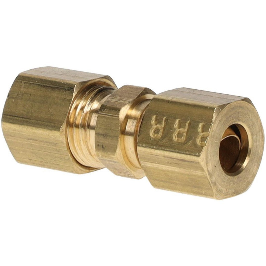 PARKER Parker 62C-4 Compression Tube Union 1/4 in Od Brass