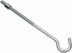 NATIONAL HARDWARE National Mfg N221-705 Hook Bolt Hex Nut 3/8x10 Zinc 10-pack