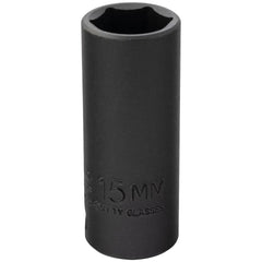 PROTO Proto J7015MHT Impact Socket 3/8 in Drive 15mm 6-pt