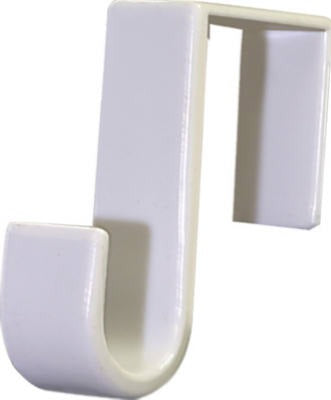 HILLMAN Hillman Fasteners 122324 White Over Door Single Hook 5 Pack