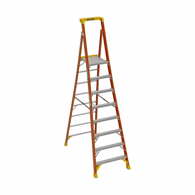 WERNER Werner pd6208-4c Podium Stepladder 10 Ft 300 Lb