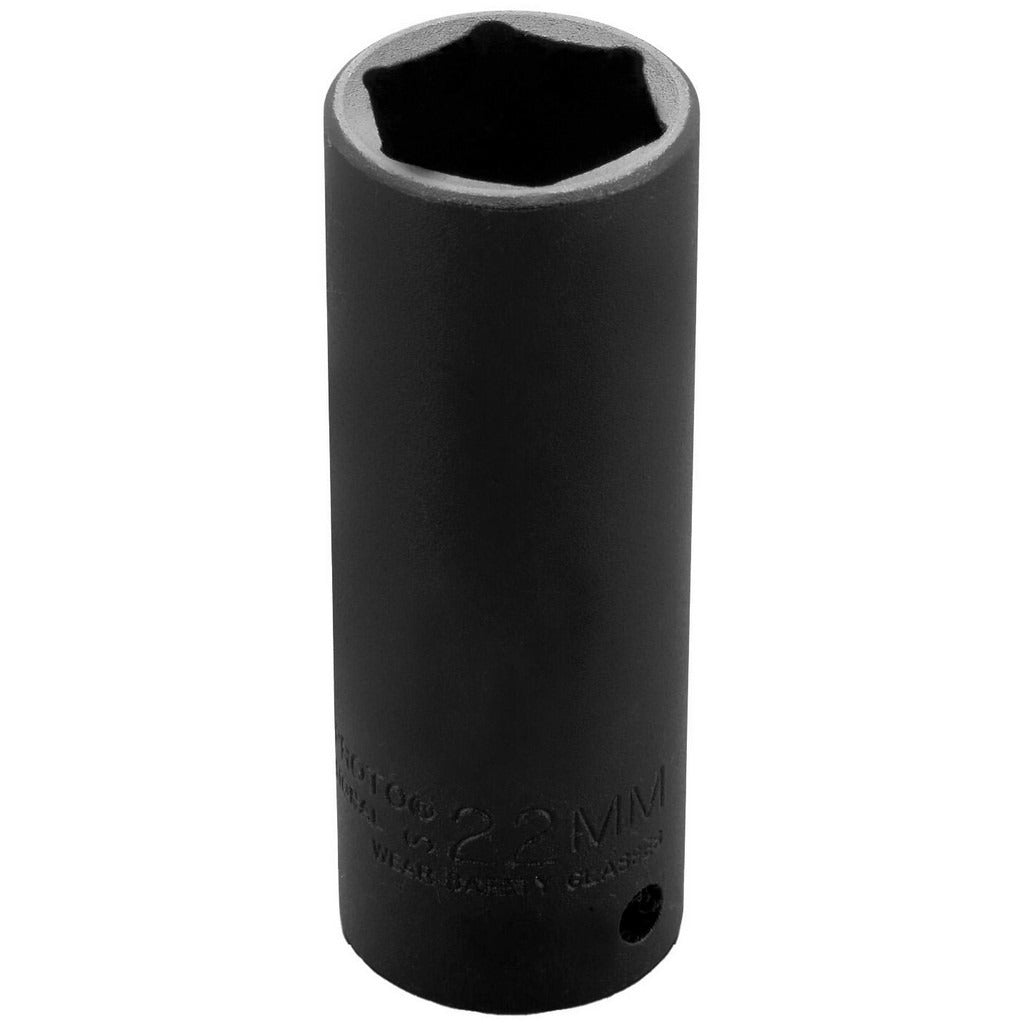 PROTO Proto J7322MHT Impact Socket 1/2 in Drive 22mm