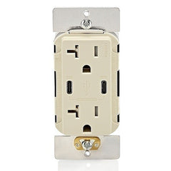 LEVITON Leviton Telcom T5836-T 20A Tamper-resistant Usb Type-c Receptacle