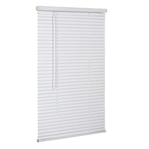 LOTUS & WINDOWARE Lotus & Windoware RLX3560WH Cordless 1 inches Premium Vinyl Mini Blind (35 x 60)