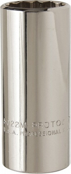PROTO Proto J5022M Deep Hand Socket 22mm 3/8 Drive 12-point