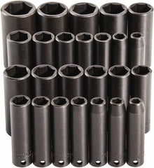 PROTO Proto J72118 Deep Impact Socket Set 25 Pc 3/8 in Drive