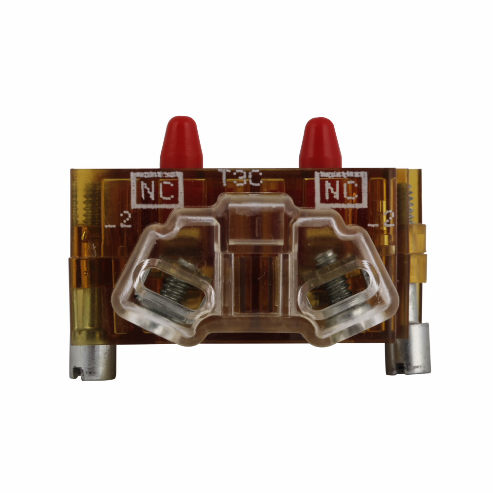 EATON Eaton 10250T3P 30.5 mm 600 VAC 10 Amp 2NC Pressure Terminal Silver Standard Push Button Contact Block