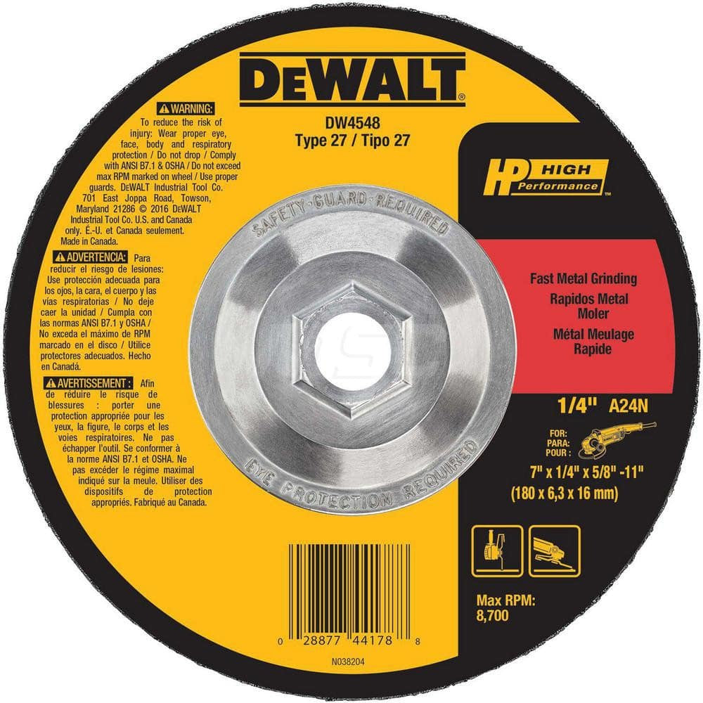 DEWALT Dewalt Accessories DW4548 Grinding Wheel 7 in 10 Pack