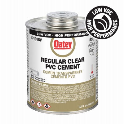 OATEY Oatey Company 31015 Clear Regular Body Pvc Cement 32 Oz