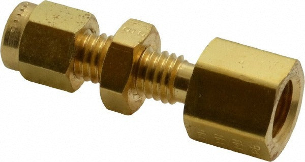 PARKER Parker 2FBC2N-B Bulkhead Female Connector 1/8 in Brass