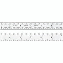 STARRETT Starrett 52645 Steel Rule 6 Inches 4R Graduation