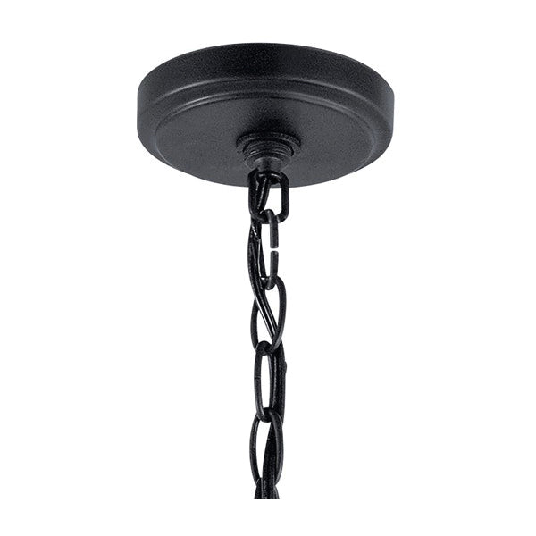 KICHLER LIGHTING Kichler 44029BK Winslow 1-Tier Contemporary Style Mini Chandelier Fixture (3) A19 Incandescent Lamp 120 VAC