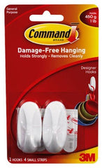 3M 3M Company 17082ES Small Designer Hook Strip Pack
