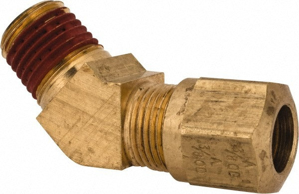 PARKER Parker VS279NTA-6-4 Brass Compression 45 Elbow 1/4 Mnpt