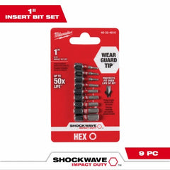 MILWAUKEE Milwaukee 48-32-4616 Shockwave 9-piece Hex Insert Bit Set