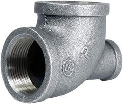 EVERFLOW Everflow GMRT1407 Galvanized malleable reducing tee (1-1/4 x 1/2 x 1-1/4) Replaces GVT125-050-125