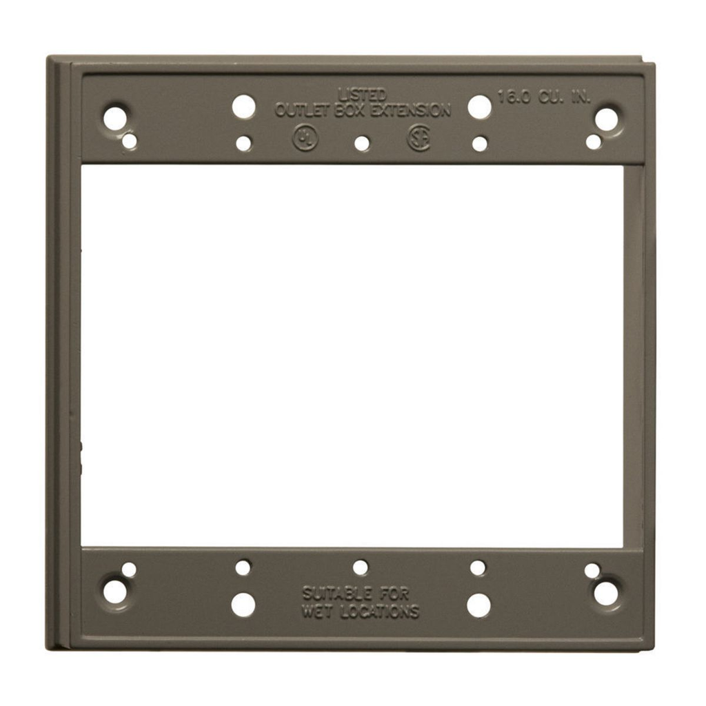 BELL BELL 5407-0 RING EXT 2 GANG WEATHERPROOF 4-21/32IN X 4-21/32IN 1-1/32IN
