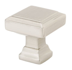 EMTEK Emtek 86295US15 Geometric Square Cabinet Knob Satin Nickel