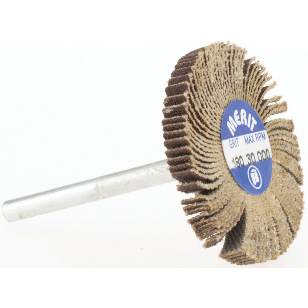 MERIT Merit Abrasives 08834137493 Mounted Flap Wheel 180 Grit