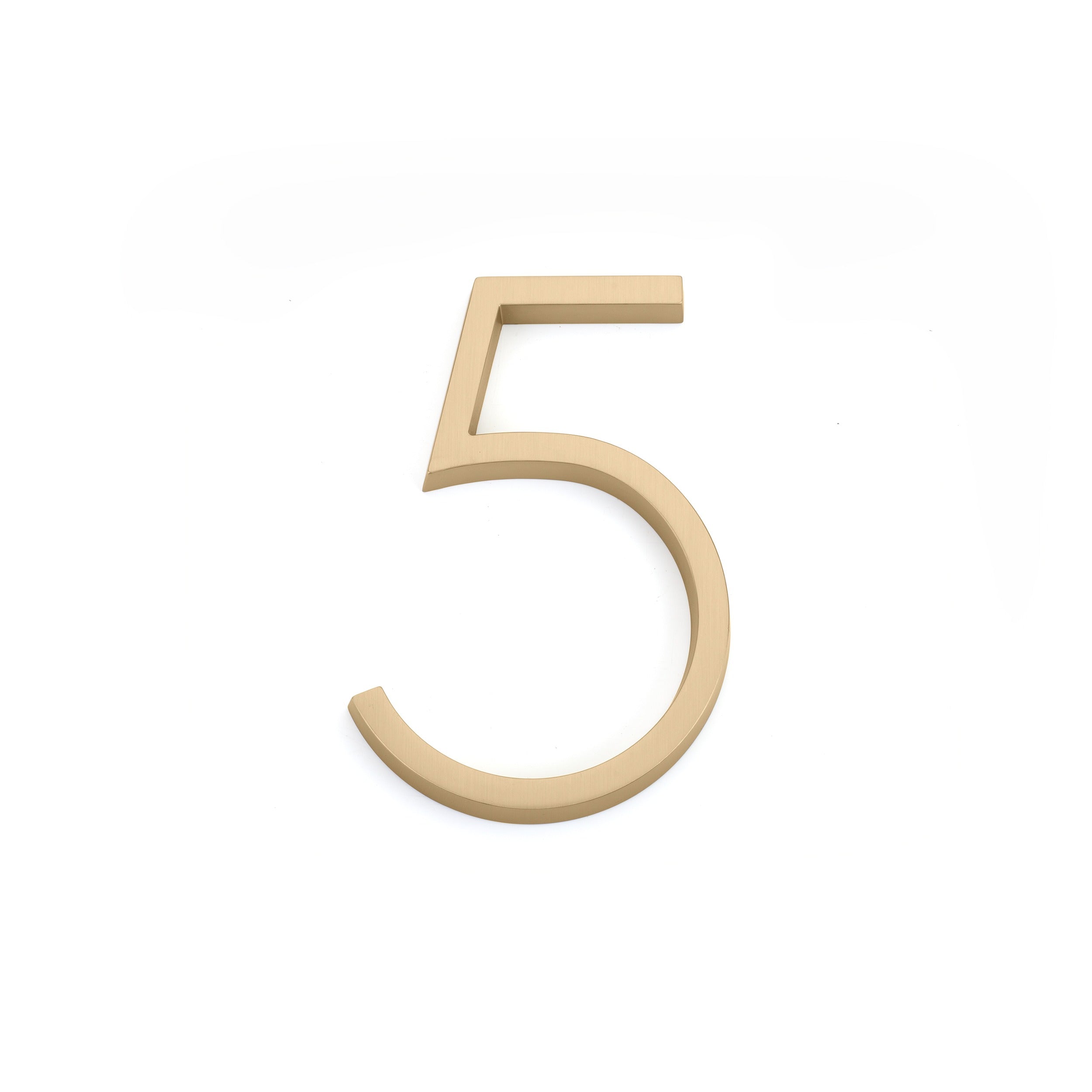 EMTEK Emtek 2835US4 House Number 5 Satin Brass