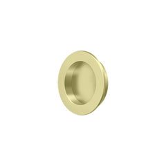DELTANA Deltana FP238U3-UNL Round Flush Pull Unlacquered Bright Brass
