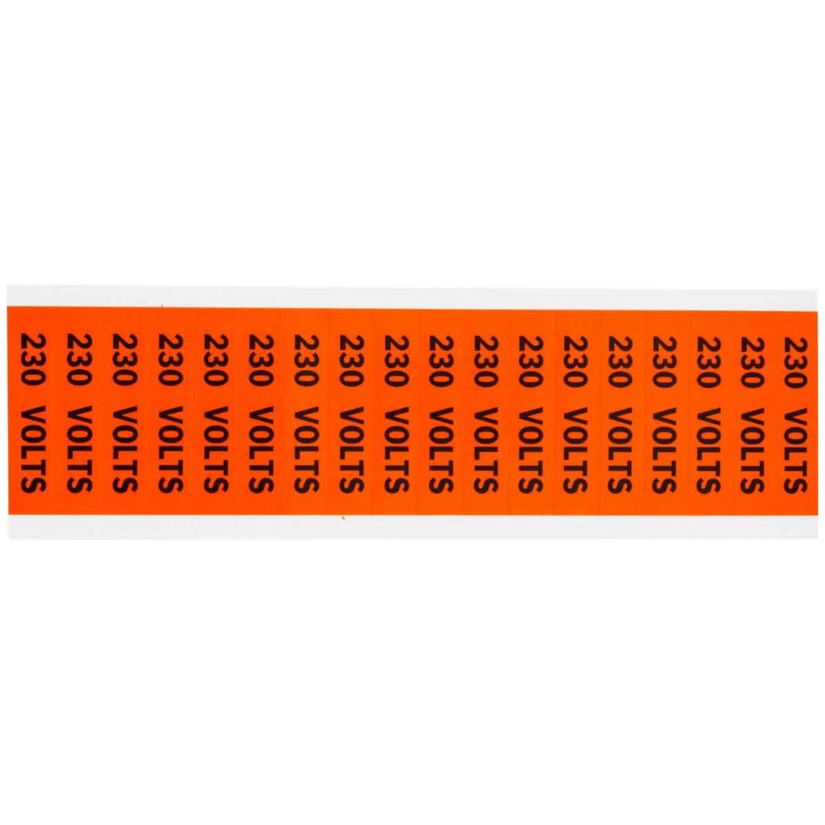 BRADY Brady 44308 Conduit and Voltage Label 230V (2.25 x 0.5 in / 18 per card)