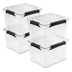 STERILITE Sterilite 39339004 34 Qt Gasket Box 4-Pack