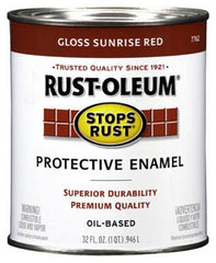 RUST-OLEUM Rust-oleum 7762-502 Stops Rust Enamel Paint Sunrise Red
