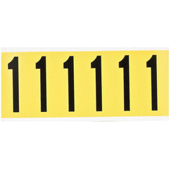 BRADY Brady 3450-1 Number Label (3.5 in H x 1.5 in W / Card of 6) 34501