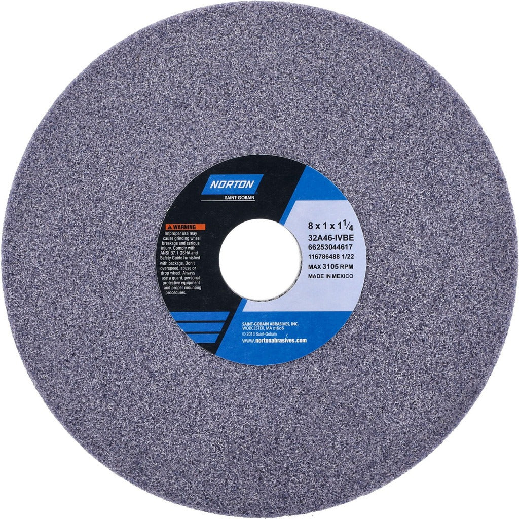 NORTON Norton 66253044617 Surface Grinding Wheel 46 Grit 8in