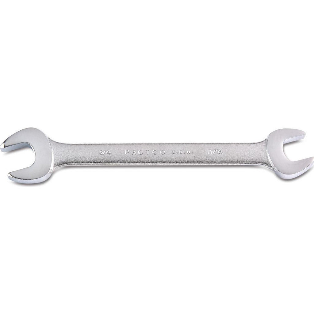 PROTO Proto J3035 Open End Wrench 11/16 X 3/4 in Steel