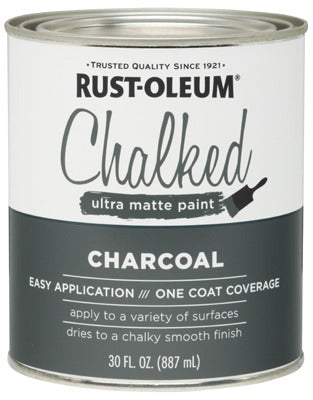 RUST-OLEUM Rust-oleum 285144 Chalked Paint Charcoal Ultra Matte 30 Oz