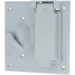 LEVITON Leviton WM2SG-GY Device Electrical Box Cover Zinc
