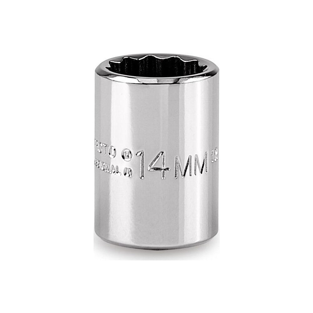 PROTO Proto J5214M 14mm 12-point 3/8 Drive Hand Socket