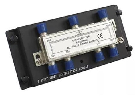 WAVENET Wavenet whvs1006 Passive Video Splitter 1x6 2 Ghz