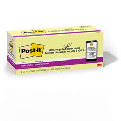 3M 3M MMM654R24SSCYCP Post-it Super Sticky Adhesive Note 3 x 3 24 Pack 654R-24SSCY-CP