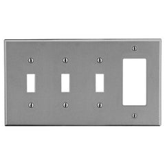 HUBBELL Hubbell Premise Wiring P326GY 4-gang Wallplate