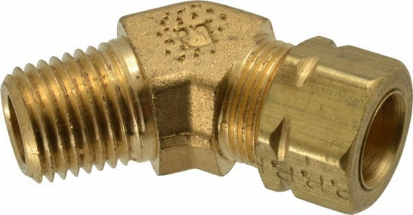 PARKER Parker 179CA-6-4 Compression Male 45 Elbow 1/4-18 Brass