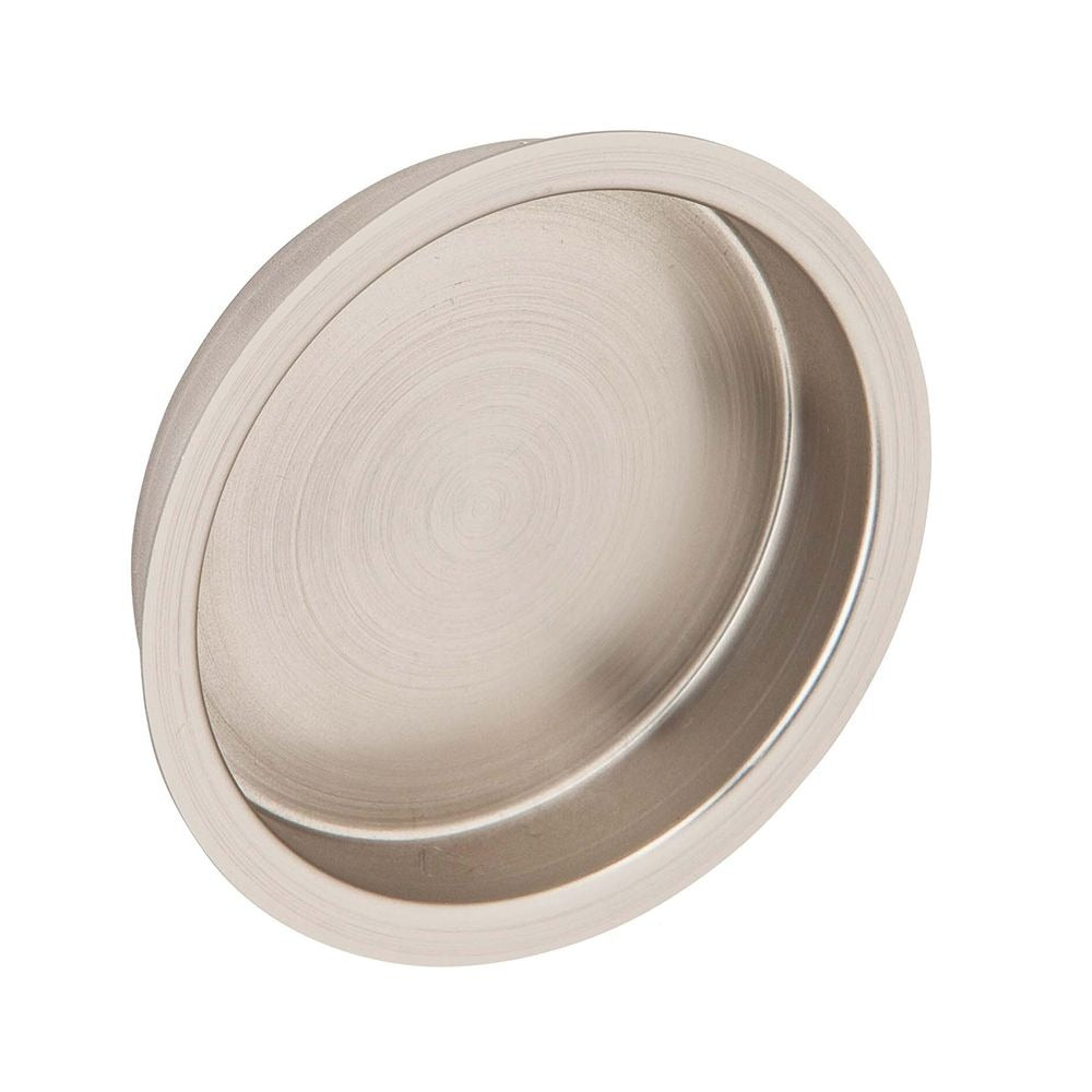 IVES Ives 221B15 Round Flush Pull 2.5 in Satin Nickel Solid Brass