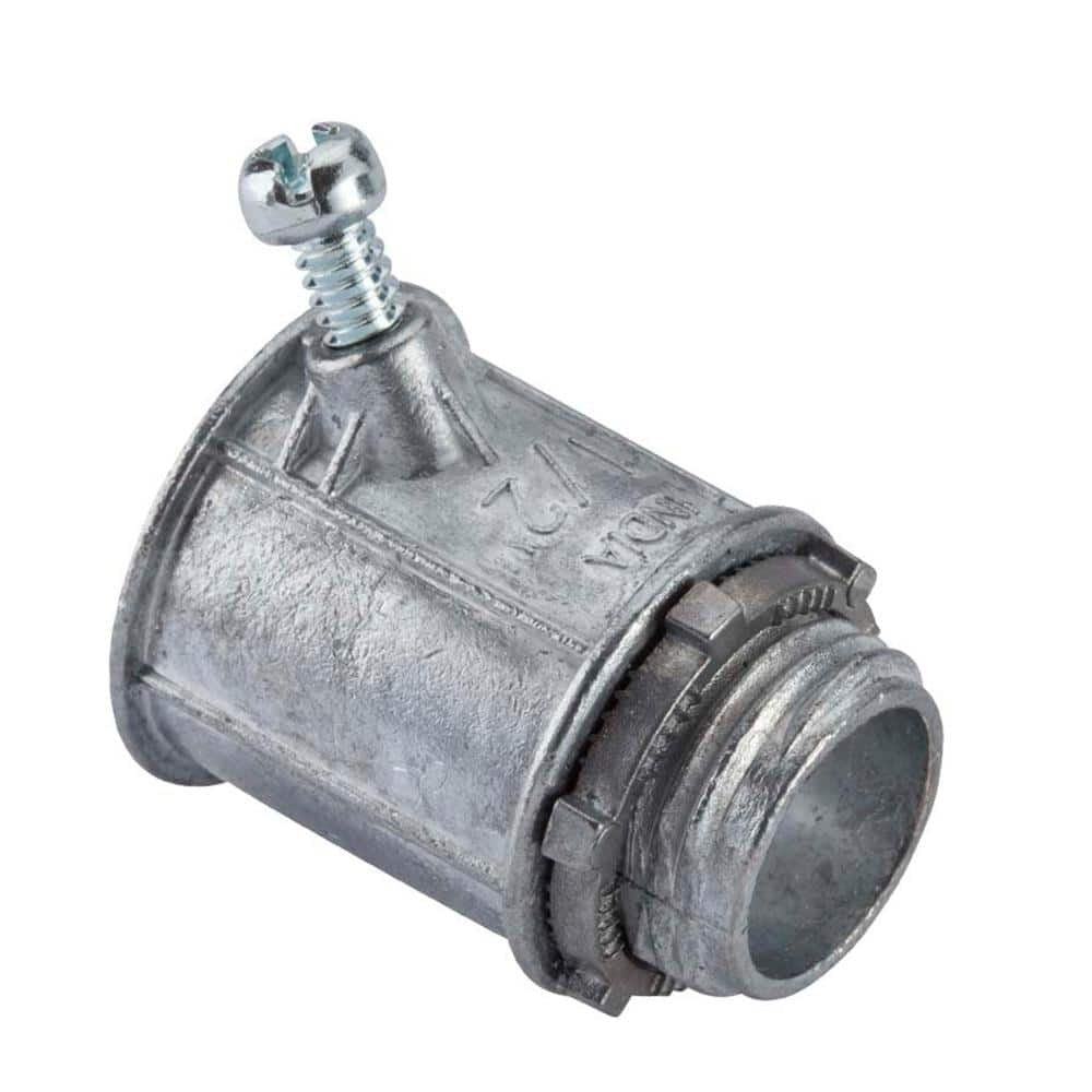 HALEX Halex 90481 1/2 in set screw armored cable/conduit connector (Pack)