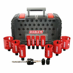 DIABLO Freud DHS14SGP 14 Piece Hole Saw Kit Wood Metal