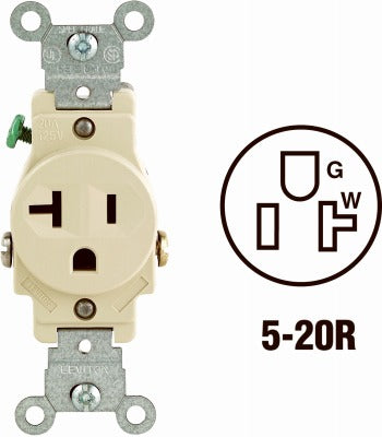 LEVITON Leviton Mfg Co S11-05801-KIS Single Outlet 125V 10-pack