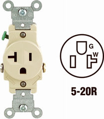 LEVITON Leviton Mfg Co S11-05801-KIS Single Outlet 125V 10-pack
