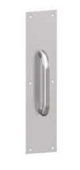HAGER Hager Hinge 33E41632D Square Corner Plate Satin Stainless