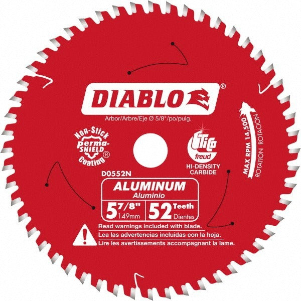 DIABLO Diablo D0552N Wet Dry Cut Saw Blade 52 Tooth 5-7/8 in