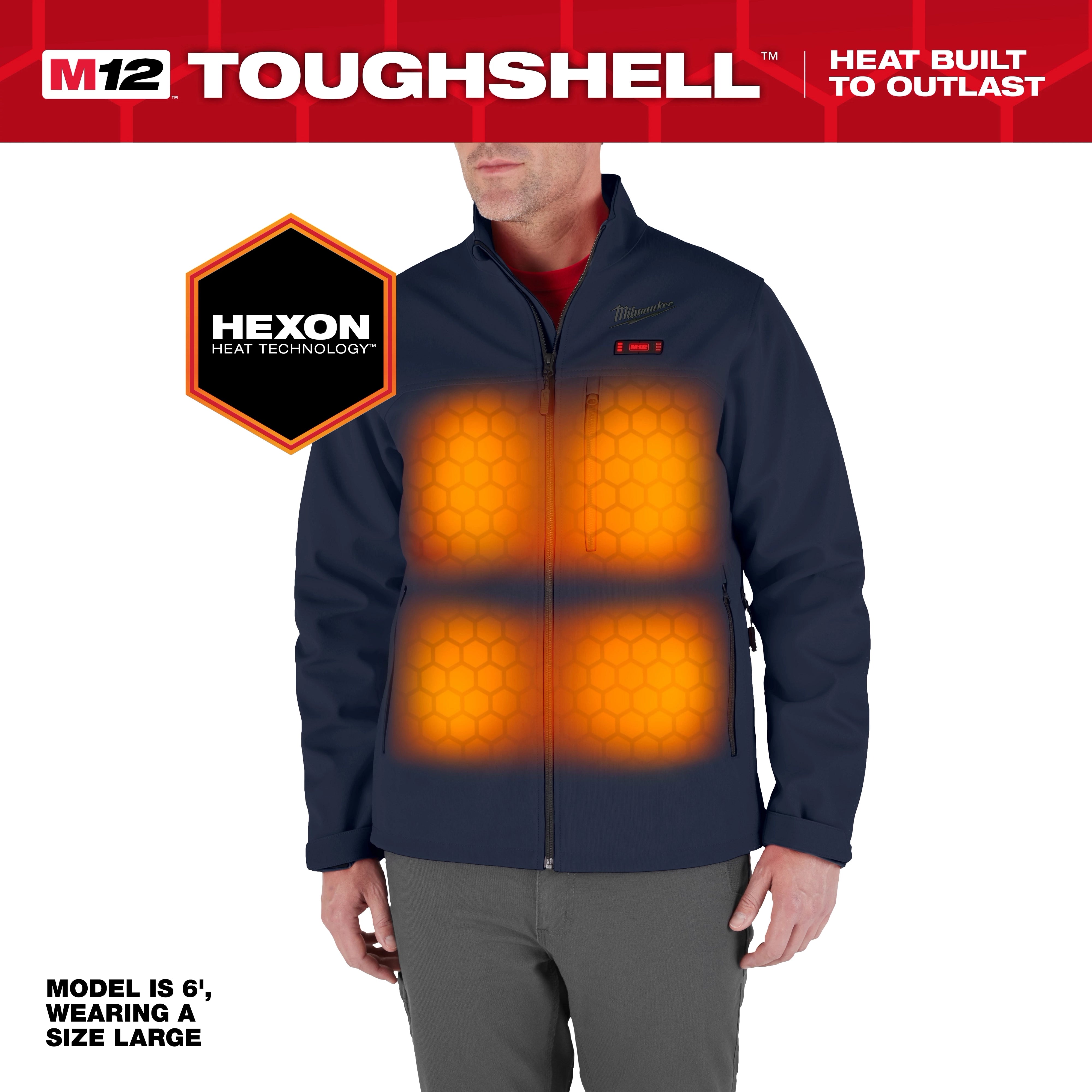 MILWAUKEE Milwaukee M100U-21L M12 Heated Toughshell Work Jacket Large