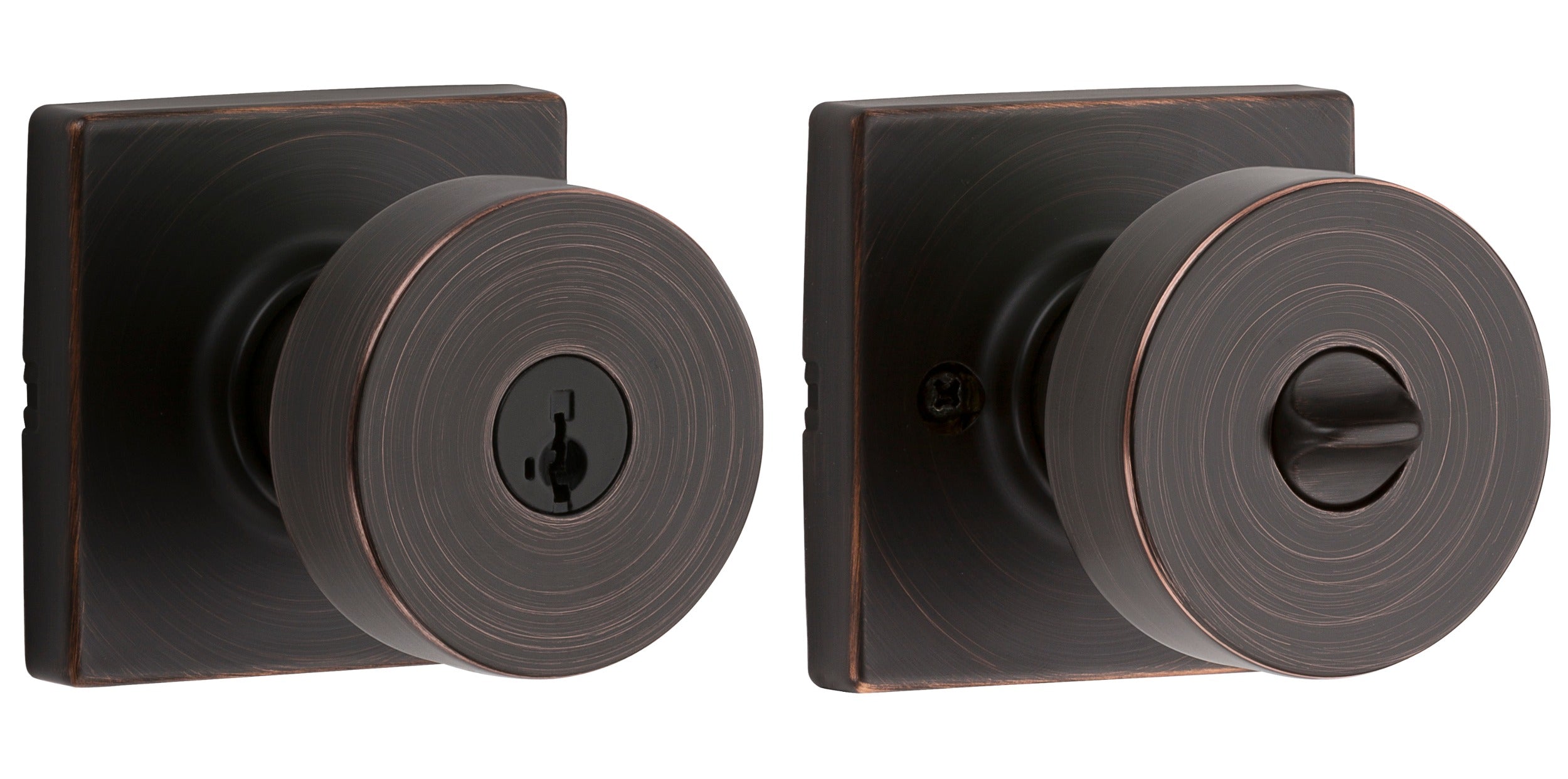 KWIKSET Kwikset 740PSKSQT-11PS Pismo Knob Entry Lock Smartkey