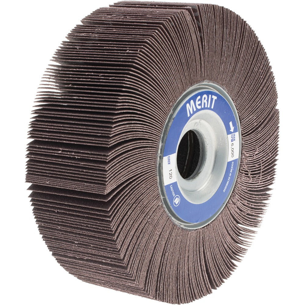 MERIT Merit Abrasives 08834123036 Flap Wheel 120 Grit 6x2 in